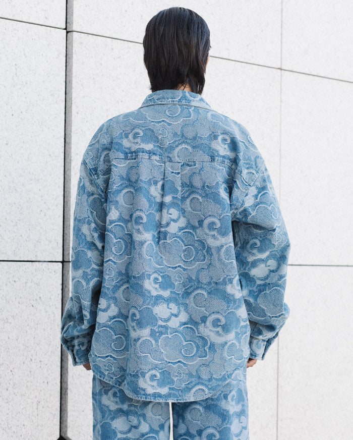CLOUD JACQUARD DENIM CHEMISE