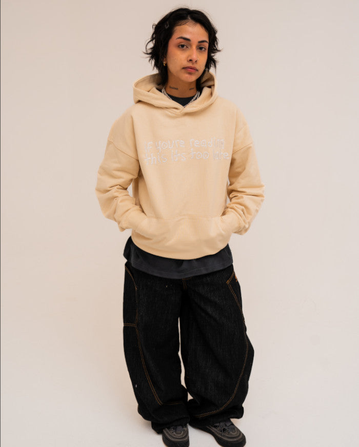 "TOO LATE" HEAVY SWEATSHIRT