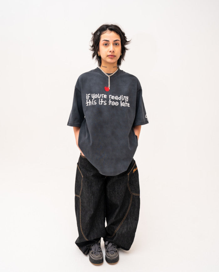 "TOO LATE" VINTAGE WASHED TEE
